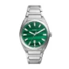 Reloj Everett de acero inoxidable con tres agujas y fecha