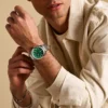 Reloj Everett de acero inoxidable con tres agujas y fecha