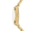 Reloj Everett de acero inoxidable dorado con tres agujas y fecha