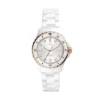 Reloj FB-01 de cerámica blanca con tres agujas Reloj FB-01 de cerámica blanca con tres agujas