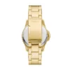 Reloj Fossil Blue Dive de tres agujas con fecha, acero inoxidable dorado