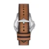 Reloj Fossil Blue Dive de tres agujas con fecha y correa de cuero LiteHide™ color tostado