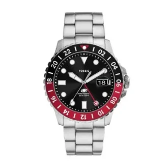 Reloj Fossil Blue GMT de acero inoxidable