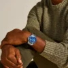 Reloj Fossil Blue GMT de acero inoxidable