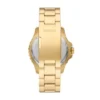 Reloj Fossil Blue GMT de acero inoxidable dorado