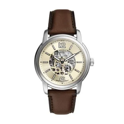 Reloj Fossil Heritage automático con correa de cuero marrón Reloj Fossil Heritage automático con correa de cuero marrón