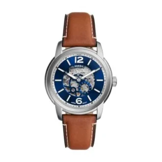 Reloj Fossil Heritage automático con correa de cuero marrón