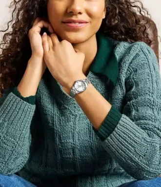 Reloj Gilmore de acero inoxidable con tres agujas