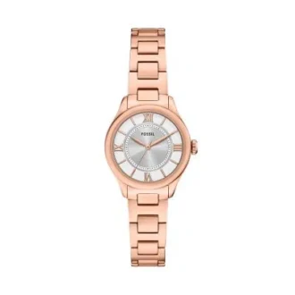 Reloj Gilmore de acero inoxidable tono oro rosa con tres agujas