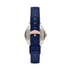 Reloj Gilmore de tres agujas con correa de cuero azul marino Reloj Gilmore de tres agujas con correa de cuero azul marino