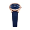 Reloj Gilmore de tres agujas con correa de cuero azul marino Reloj Gilmore de tres agujas con correa de cuero azul marino