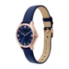 Reloj Gilmore de tres agujas con correa de cuero azul marino Reloj Gilmore de tres agujas con correa de cuero azul marino