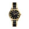Reloj Gilmore de tres agujas con fecha, tono dorado y cerámica negra Reloj Gilmore de tres agujas con fecha, tono dorado y cerámica negra