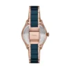 Reloj Gilmore de tres agujas con fecha, tono oro rosa y cerámica azul marino Reloj Gilmore de tres agujas con fecha, tono oro rosa y cerámica azul marino