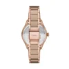 Reloj Gilmore de tres agujas con fecha, tono oro rosa y cerámica marrón Reloj Gilmore de tres agujas con fecha, tono oro rosa y cerámica marrón