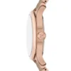 Reloj Gilmore de tres agujas con fecha, tono oro rosa y cerámica marrón Reloj Gilmore de tres agujas con fecha, tono oro rosa y cerámica marrón