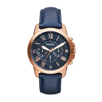 Reloj Grant Chronograph Navy Leather