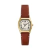 Reloj Harlow de tres agujas con correa de cuero marrón medio Reloj Harlow de tres agujas con correa de cuero marrón medio