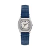 Reloj Harlow de tres agujas con correa de piel de cocodrilo azul marino
