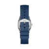 Reloj Harlow de tres agujas con correa de piel de cocodrilo azul marino