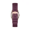 Reloj Harlow de tres agujas con correa de piel de cocodrilo burdeos Reloj Harlow de tres agujas con correa de piel de cocodrilo burdeos