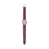 Reloj Harlow de tres agujas con correa de piel de cocodrilo burdeos Reloj Harlow de tres agujas con correa de piel de cocodrilo burdeos
