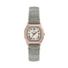 Reloj Harlow de tres agujas con correa de piel de cocodrilo gris Reloj Harlow de tres agujas con correa de piel de cocodrilo gris