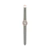Reloj Harlow de tres agujas con correa de piel de cocodrilo gris Reloj Harlow de tres agujas con correa de piel de cocodrilo gris