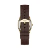 Reloj Harlow de tres agujas con correa de piel de cocodrilo marrón Reloj Harlow de tres agujas con correa de piel de cocodrilo marrón