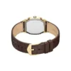 Reloj Harlow de tres agujas con correa de piel de cocodrilo marrón Reloj Harlow de tres agujas con correa de piel de cocodrilo marrón