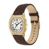 Reloj Harlow de tres agujas con correa de piel de cocodrilo marrón Reloj Harlow de tres agujas con correa de piel de cocodrilo marrón