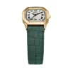 Reloj Harlow de tres agujas con correa de piel de cocodrilo verde Reloj Harlow de tres agujas con correa de piel de cocodrilo verde