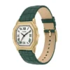 Reloj Harlow de tres agujas con correa de piel de cocodrilo verde Reloj Harlow de tres agujas con correa de piel de cocodrilo verde