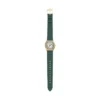 Reloj Harlow de tres agujas con correa de piel de cocodrilo verde Reloj Harlow de tres agujas con correa de piel de cocodrilo verde