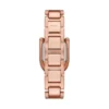 Reloj Harwell de acero inoxidable en tono oro rosa con tres agujas