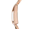 Reloj Harwell de acero inoxidable en tono oro rosa con tres agujas