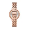 Reloj Jacqueline de acero inoxidable tono oro rosa con tres agujas Reloj Jacqueline de acero inoxidable tono oro rosa con tres agujas
