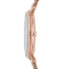 Reloj Jacqueline de acero inoxidable tono oro rosa con tres agujas Reloj Jacqueline de acero inoxidable tono oro rosa con tres agujas