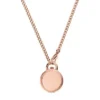 Reloj Jacqueline de tres agujas en acero inoxidable tono oro rosa con medallón