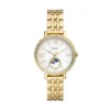 Reloj Jacqueline Sun Moon multifunción de acero inoxidable dorado Reloj Jacqueline Sun Moon multifunción de acero inoxidable dorado