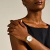 Reloj Jacqueline Sun Moon multifunción de acero inoxidable dorado Reloj Jacqueline Sun Moon multifunción de acero inoxidable dorado