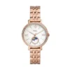 Reloj Jacqueline Sun Moon multifunción en acero inoxidable tono oro rosa Reloj Jacqueline Sun Moon multifunción en acero inoxidable tono oro rosa