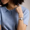 Reloj Karli de tres agujas en tono plateado Reloj Karli de tres agujas en tono plateado