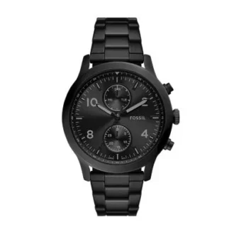Reloj multifunción Bennett de acero inoxidable negro
