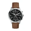 Reloj multifunción Bennett de cuero marrón Reloj multifunción Bennett de cuero marrón
