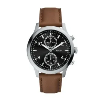 Reloj multifunción Bennett de cuero marrón Reloj multifunción Bennett de cuero marrón