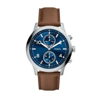 Reloj multifunción Bennett de cuero marrón Reloj multifunción Bennett de cuero marrón