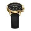 Reloj multifunción Bennett de cuero negro Reloj multifunción Bennett de cuero negro