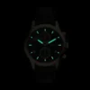 Reloj multifunción Bennett de cuero negro Reloj multifunción Bennett de cuero negro