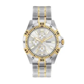 Reloj multifunción Garrett de acero inoxidable en dos tonos
